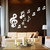 3D Musical Notes Acrylic Mirrors Wall Sticker Home Decor Living Room Wall Decoration Art DIY Wall Stickers(Red)