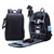 SLR Camera Bag Anti-theft Waterproof Large Capacity Shoulder Outdoor Photography Bag Fashion Camera Backpack(Black)