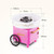 Retro Trolley Mini Cotton Candy Machine, Specification:U.S. Regulations 110 V(Pink)