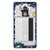 Battery Back Cover with Camera Lens & Side Keys for Nokia 6 TA-1000 TA-1003 TA-1021 TA-1025 TA-1033 TA-1039(Blue)
