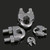 2 PCS Stainless Steel Clip U-shaped Wire Rope Card Head Rope Wire Rope Rolling Head Buckle, Specification:M5