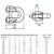 2 PCS Stainless Steel Clip U-shaped Wire Rope Card Head Rope Wire Rope Rolling Head Buckle, Specification:M5