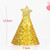 10 PCS Golden Birthday Hat Children Age Dress up Star Hat Glitter Cake Cap(Gold Star)