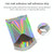 100 PCS / Set  Laser Self Sealing Plastic Envelopes Mailing Bags Gift Packaging Bags, SIZE:16.5cmx23cm+4cm