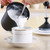 Pump Creamer Stainless Steel Double Mesh Manual Coffee Milk Foam Frothing Pitcher Froth Pump Foamer Cup, Capacity:400cc