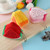 Triangle Plush Fruit Creative Three-dimensional Cute Children Change Bag Key Bag Gift(Kiwi) Triangle Plush Fruit Creative Three-dimensional Cute Children Change Bag Key Bag Gift(Kiwi)