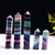 Natural Rough Stone Hexagonal Crystal Column Colorful Fluorite Column Ornaments, Size:5-6 cm