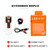USB Charging Red Blue Color Riding Light Rear Lamp Safety Warning Light (Sagittarius Style)