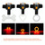 USB Charging Red Blue Color Riding Light Rear Lamp Safety Warning Light (Sagittarius Style)