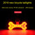 USB Charging Red Blue Color Riding Light Rear Lamp Safety Warning Light (Sagittarius Style)