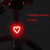 USB Charging Red Blue Color Riding Light Rear Lamp Safety Warning Light (Sagittarius Style)