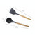 kn082 11 in 1 Wooden Handle Silicone Kitchen Tool Set with Storage Bucket(Green)