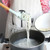 kn082 11 in 1 Wooden Handle Silicone Kitchen Tool Set with Storage Bucket(Green)