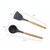 kn020 9 in 1 B Version Wooden Handle Silicone Non-stick Spatula Spoon Kitchen Tool Set