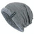Winter Male Plus Velvet Warm Wool Hat Outdoor Sports Ski Knit Hat, Size:One Size(Gray)