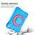 For iPad MINI1/2/3 EVA + PC Flat Protective Shell with 360  Rotating Bracket(Blue+Rose Red)