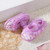 Baby Lace Bow Soft Bottom Shoes, Size:12(Lace Purple)