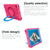 For iPad 10.2 EVA + PC Flat Protective Shell with 360  Rotating Bracket(Rose Red+Blue)