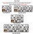 Geometric Lattice Carpet Kitchen Bath Antiskid Mat, Size:50x80cm + 50x160cm(Black White Plaid)