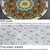 Ethnic Carpet Camel Mandala Flower Carpet Non-slip Floor Mat, Size:Diameter 100cm(Blue)
