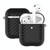 For Apple Airpods 1 / 2 Wave Texture TPU Wireless Earphone Protective Case without Earphone(Black)