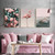 B283 Canvas Painting Modern Wall Art Poster Home Decoration with Frame, Size:30x40cm(Flower)
