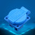 Outdoor IP44 Waterproof Socket with Cover, EU Plug