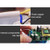 Charging Plug-in Wiring Board Creative Rotary Towline Board 13A Deformed Socket with USB, UK Plug, 3-Bit Socket(Black)