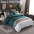 Comforter Bedding Sets Printing Duvet Cover Pillowcase, Without Bed Sheets, Size:210X210 cm-3PCS(Peacock Blue)