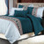 Comforter Bedding Sets Printing Duvet Cover Pillowcase, Without Bed Sheets, Size:210X210 cm-3PCS(Peacock Blue)