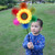 3 PCS Colorful Sequins Sunflower Rotating Windmill Garden Decoration