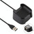 For Fitbit Versa 2 Charger Charging Dock Base Stand Holder with 1m Charging Cable(Black)