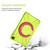 For Galaxy Tab A 10.1 (2019) EVA + PC Flat Protective Shell with 360 Degree Rotating Bracket(Grass Green+Rose Red)