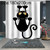 Funny Cat Series Shower Curtain Printing Polyester Waterproof Mildew Shower Curtain, Size:180x200cm( GJRX-289)