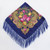 Sapphire Ethnic Style Retro Tassel Square Scarf Flower Pattern Headscarf Scarf, Size:90 x 90cm