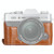 1/4 inch Thread PU Leather Camera Half Case Base for FUJIFILM X-T10 / X-T20 (Brown)