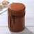 Small Lens Case Zippered PU Leather Pouch Box for DSLR Camera Lens, Size: 11x8x8cm(Brown)