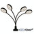 LED Plant Growth Lamp USB Remote Control Clip Waterproof Full Spectral Natural White Seedling Planting Light, Power: 60W Four Head