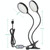 LED Plant Growth Lamp USB Remote Control Clip Waterproof Full Spectral Natural White Seedling Planting Light, Power: 60W Four Head