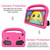 For Samsung Galaxy Tab A7 Lite T225/T220 Sparrow Style EVA Material Children Shockproof Casing Shell(Rose Red)