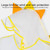 Carton Children Raincoat With Schoolbag Seat Poncho, Size: L(Yellow Dinosaur)