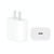 PD 20W Single USB-C / Type-C Port Travel Charger + 3A PD3.0 USB-C / Type-C to Type-C Fast Charge Data Cable Set, US Plug(1m)