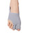 1 Pair Two Toes Split Toe Guard Foot Cover Toe Separation Thumb Varus Correction Foot Cover,Style: Inner Package Gray, Size: L (40-45)