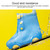 Children Rain Boot Cover Waterproof Non-Slip Rain Boot Cover Thickened Silicone Rain Boots, Size: 32-33(Yellow)