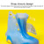 Children Rain Boot Cover Waterproof Non-Slip Rain Boot Cover Thickened Silicone Rain Boots, Size: 32-33(Yellow)