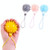2 PCS TPR Grip Ball Rehabilitation Hemiplegia Stroke Massage Finger Ball, Specification: 6cm With Rope (Light Blue)