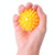 2 PCS TPR Grip Ball Rehabilitation Hemiplegia Stroke Massage Finger Ball, Specification: 6cm (Yellow)