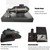Children 2.4G Electric Six-Way Mini Submarine Model Boy Playing In Water Remote Control Boat Nuclear Submarine(Black)