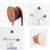 5 PCS Solid Wood Coat Hook Wall Nail-Free Strong Sticky Hook