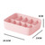 Underwear Storage Box Drawer Storage Socks Organizer 10 CellsWithout Cover(Lotus Pink)